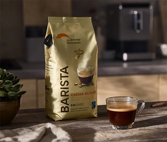 BARISTA Crema Blonde –  2x 1 kg Ganze Bohne