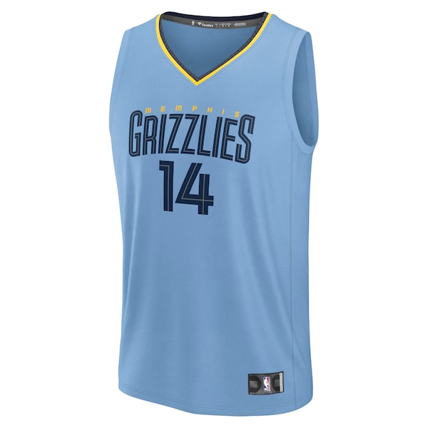 Zach Edey Memphis Grizzlies  Fast Break Replica Player Jersey - Statement Edition - Light Blue