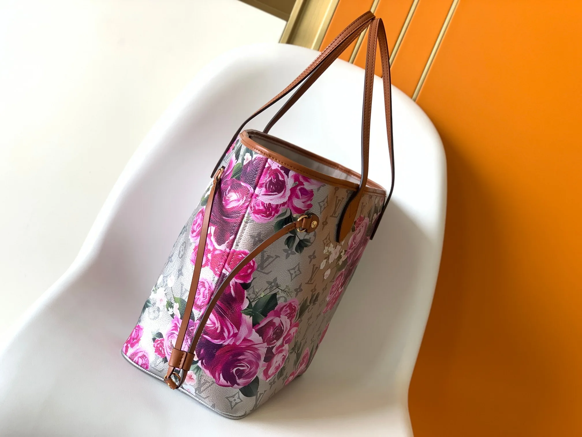Louis Vuitton Neverfull Gold Calfskin Tote Bag product photo from LabelPicks