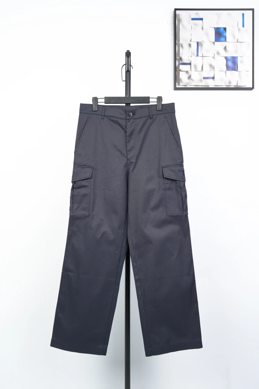 Louis Vuitton Navy Multi Pocket Embroidered Cargo Pants product photo from LabelPicks
