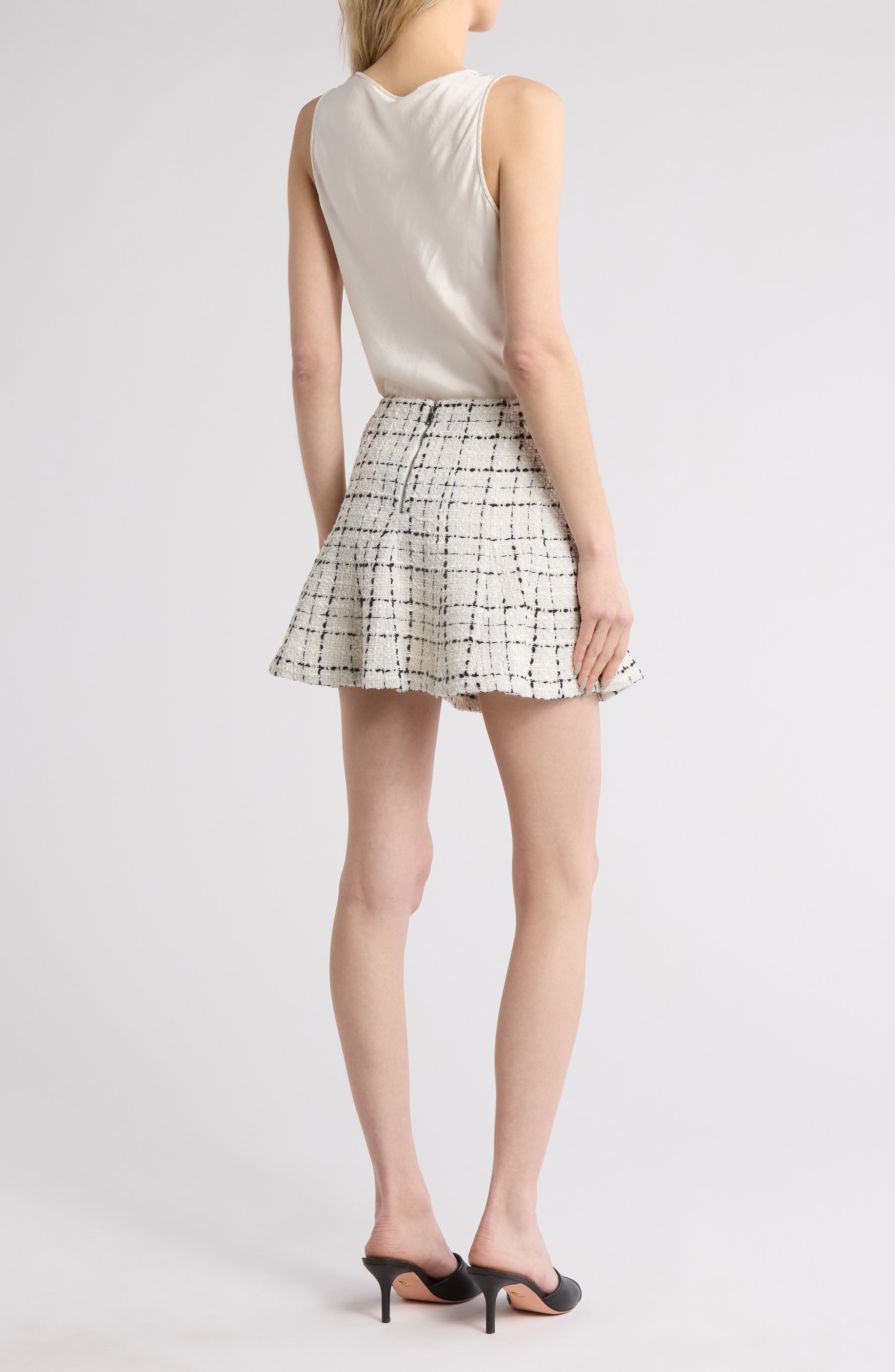 Alice + Olivia Zona Bouclé Miniskirt