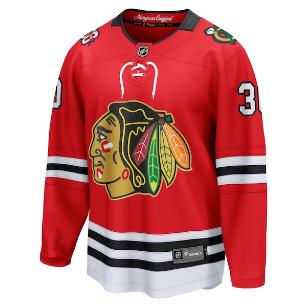 Spencer Knight Chicago Blackhawks  Centennial Breakaway Player Jersey - Red