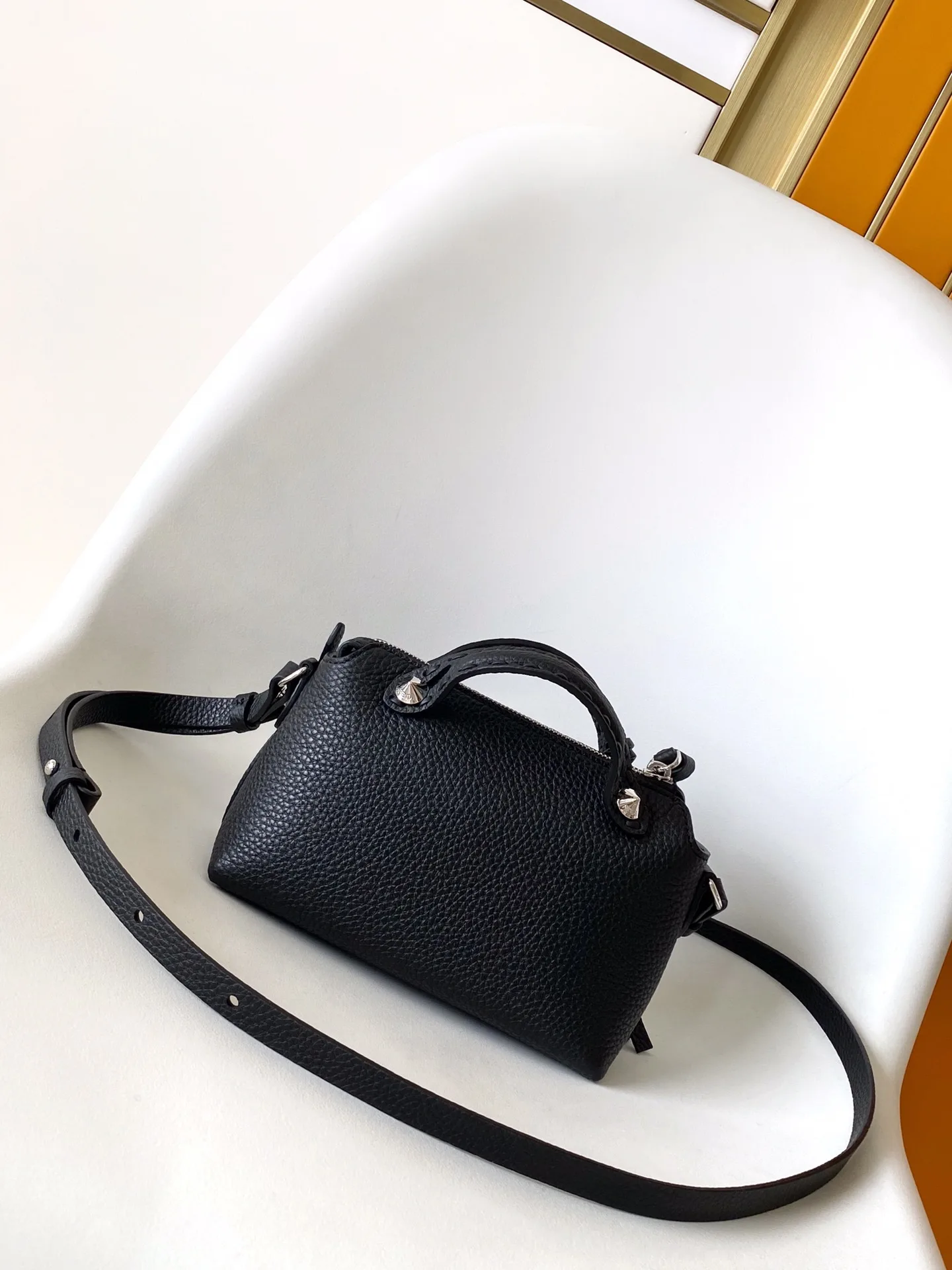 Fendi Gold Calfskin Top Handle Bag product photo from LabelPicks
