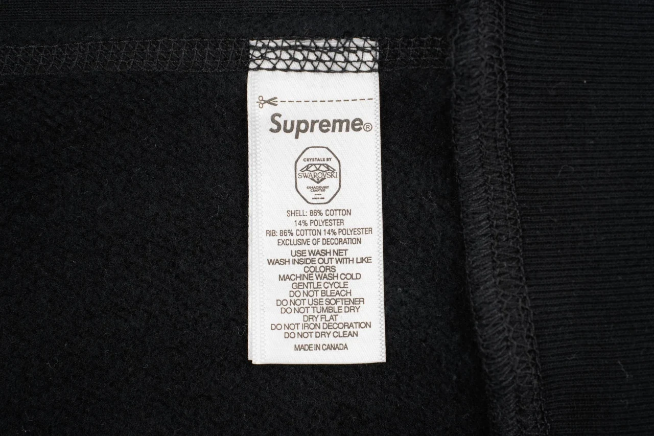 Supreme Black Crystal Motion Logo Hoodie product photo from LabelPicks