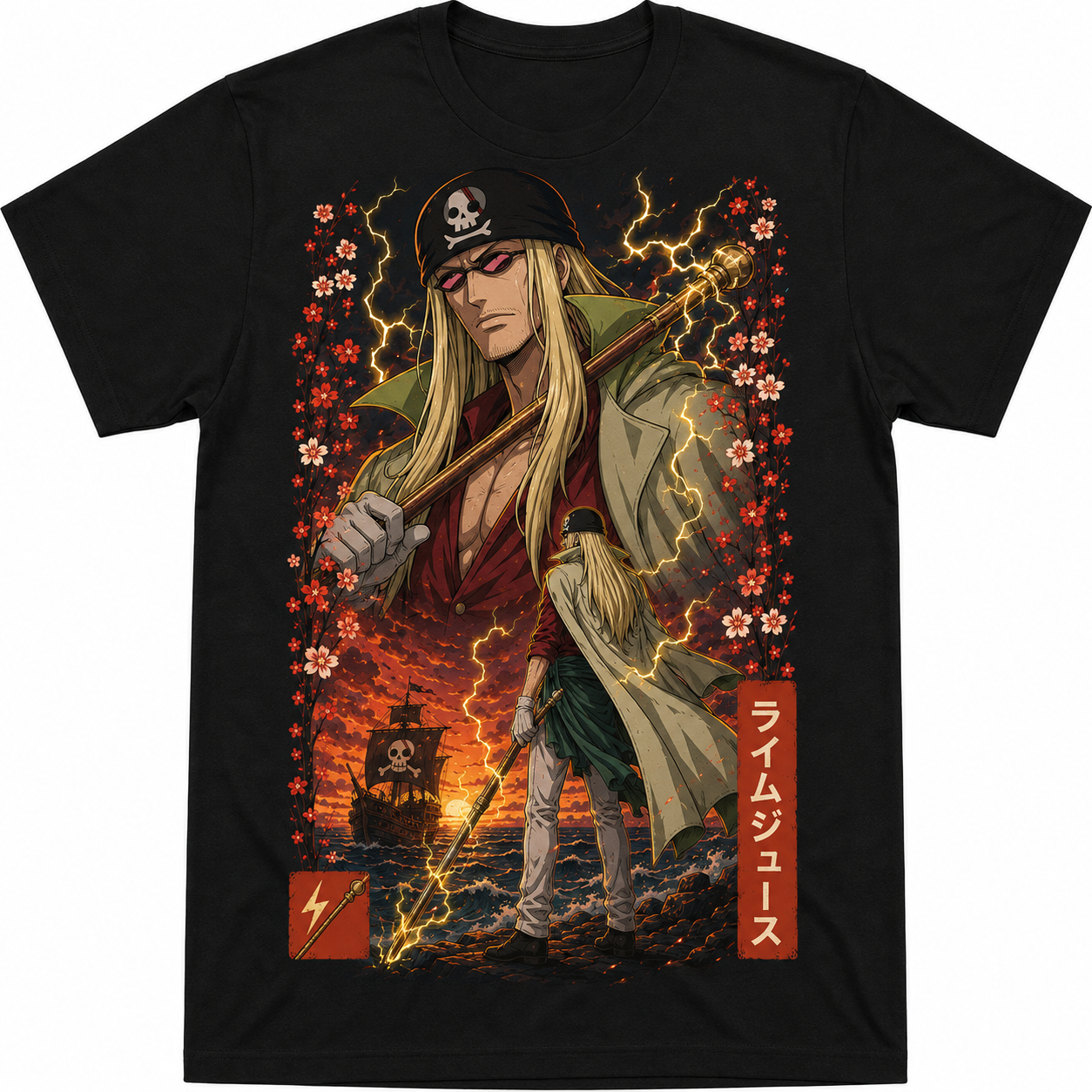 Remera Anime Limejuice One Piece Manga Corta