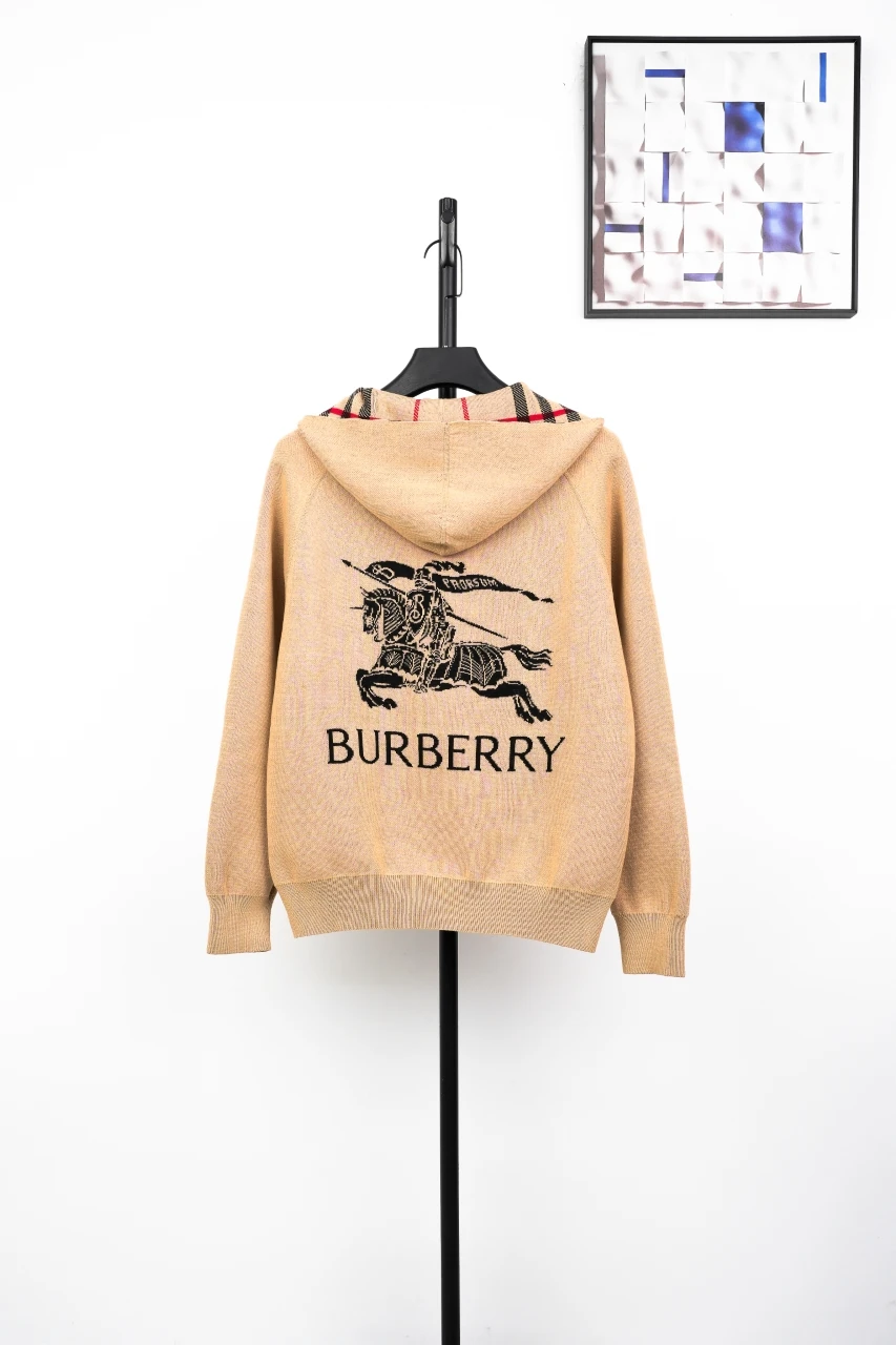 Burberry Beige Check Equestrian Knight Reversible Hooded Jacket product photo from LabelPicks