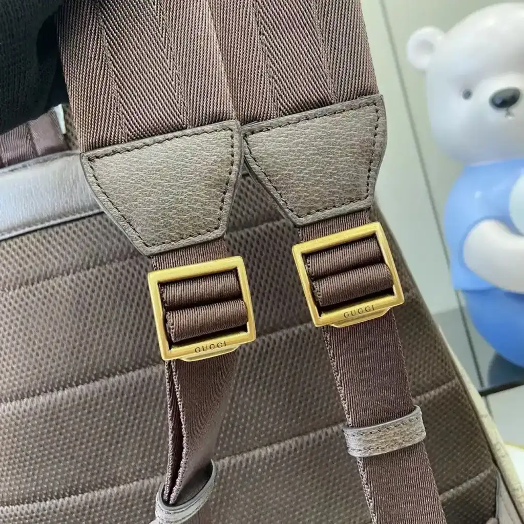 Gucci Ophidia Brown GG Supreme Canvas Backpack product photo from LabelPicks