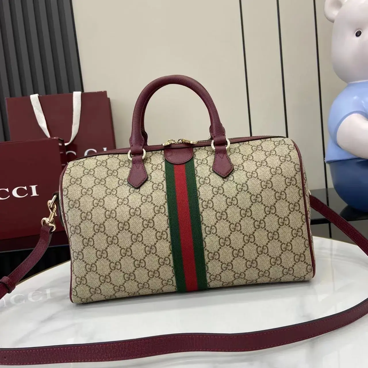 Gucci Brown Ophidia Top Handle Bag product photo from LabelPicks