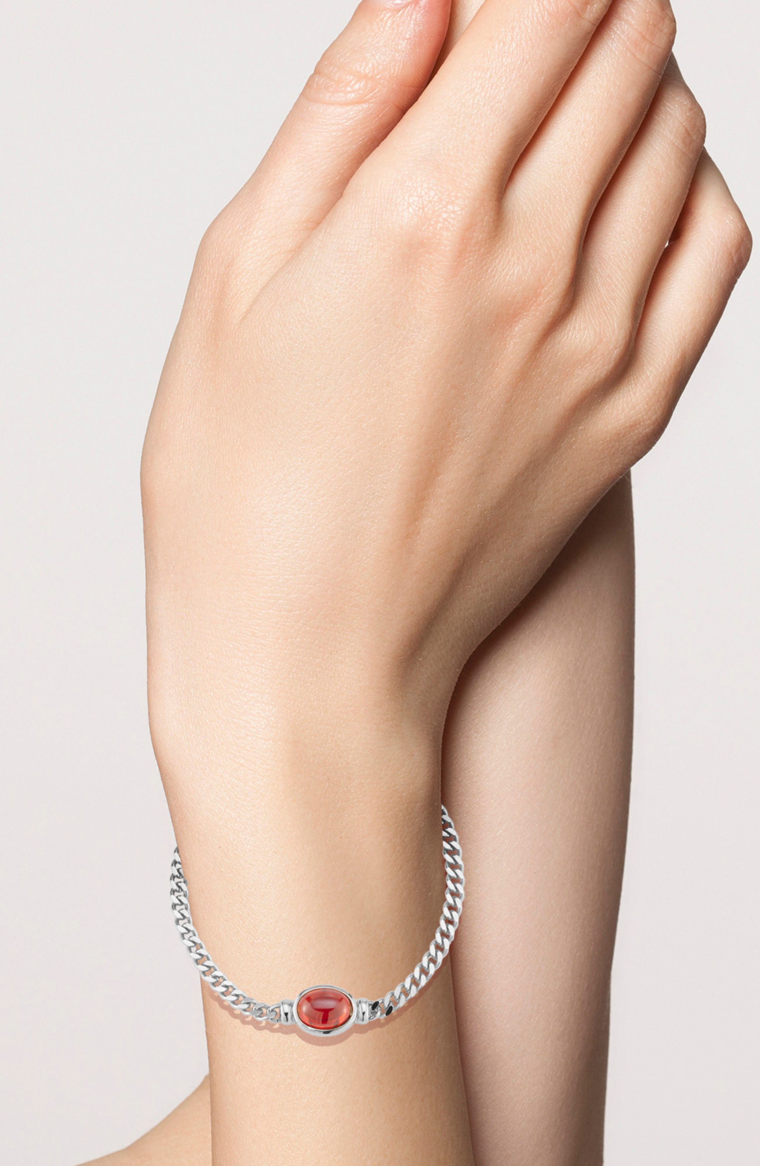 GLAZE JEWELRY Cubic Zirconia Curb Chain Bracelet