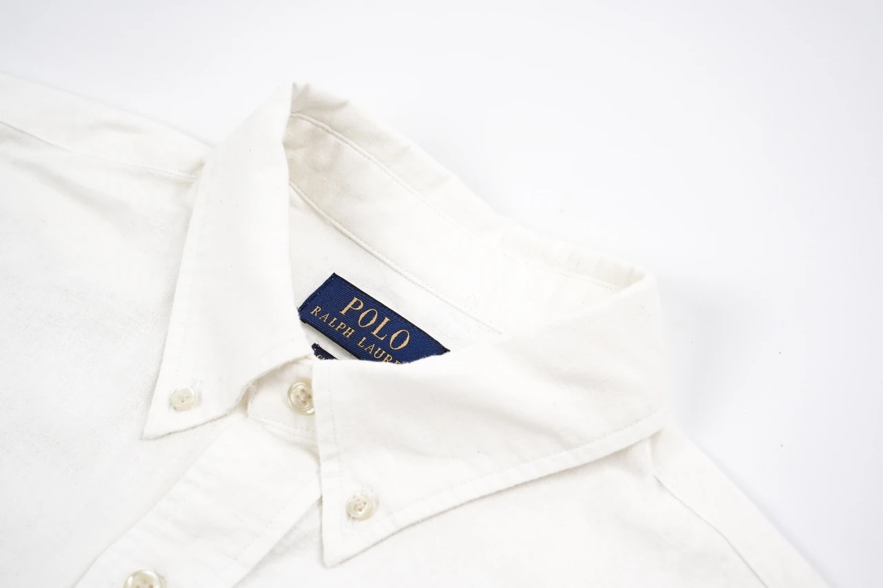Ralph Lauren White Pony Embroidered Linen Long Sleeve Shirt product photo from LabelPicks