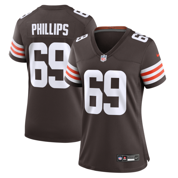 Tyre Phillips Cleveland Browns Nike Women's Team Game Jersey -  Brown