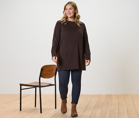Gefütterte Leggings in Jeansoptik