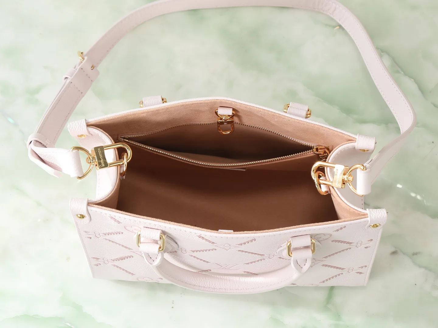 Louis Vuitton Onthego Pink Quilted Leather Tote Bag product photo from LabelPicks