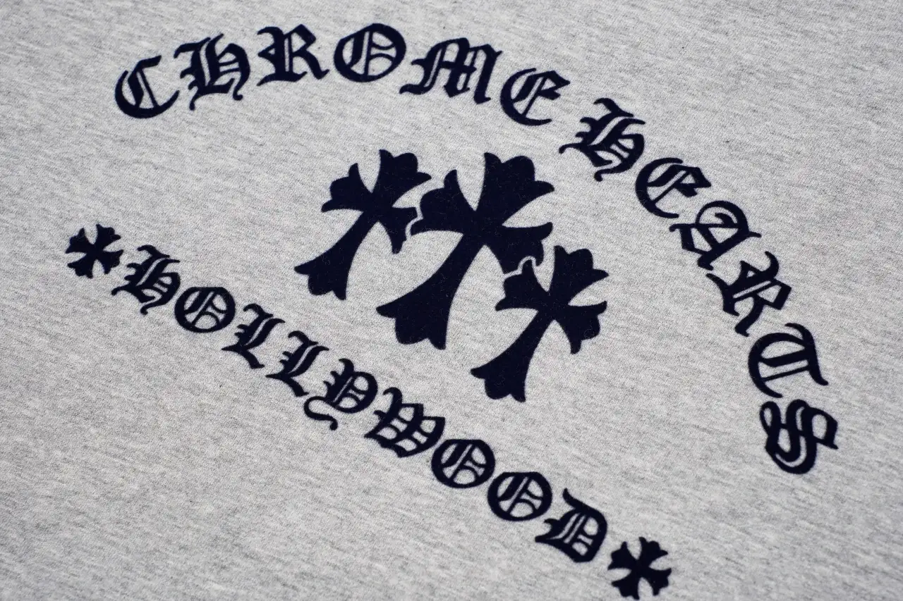Chrome Hearts Grey Flocked Cross Three Quarter Sleeve T-Shirt product photo from LabelPicks