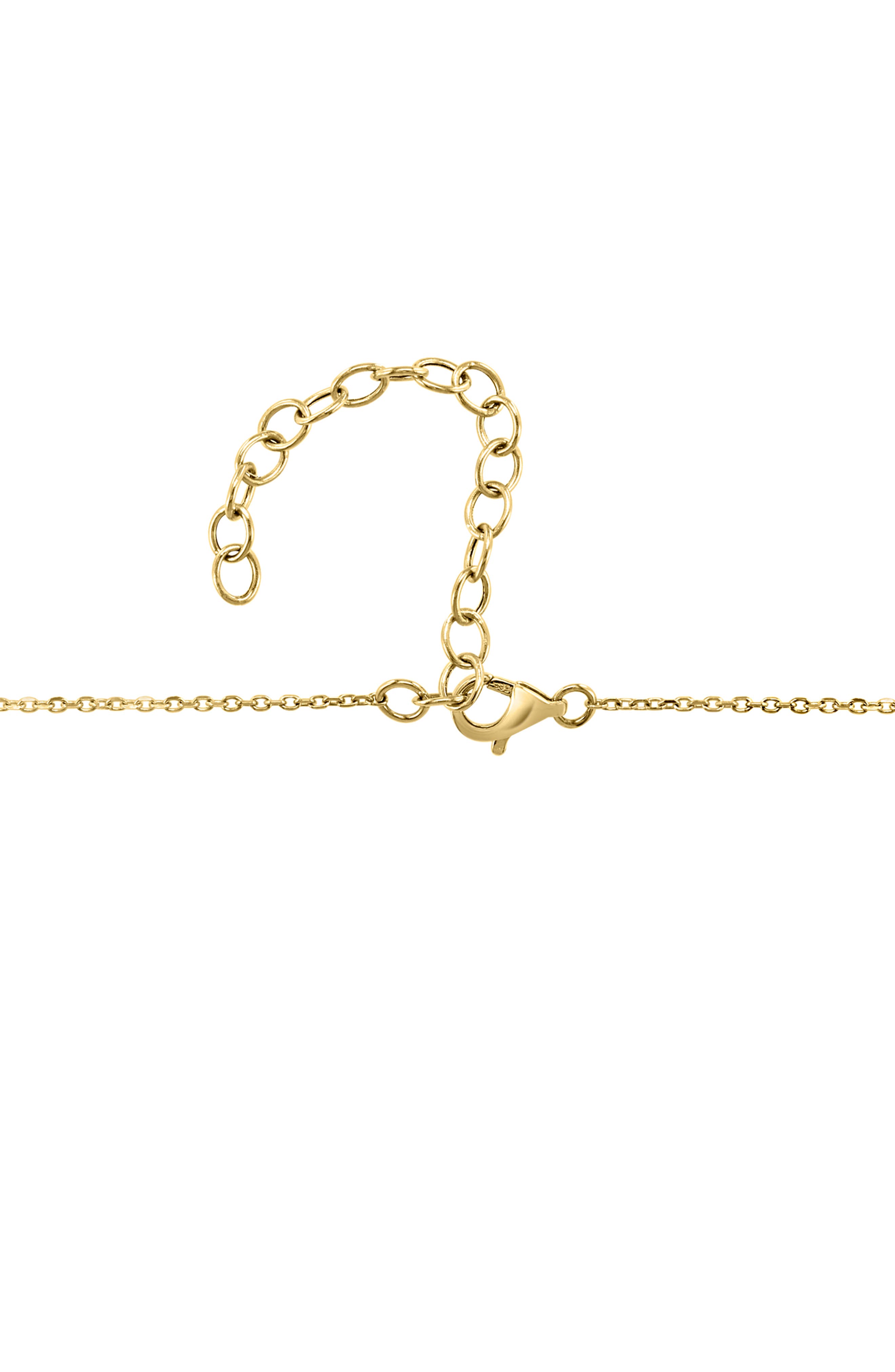 EFFY 14K Gold Plated Sterling Silver Diamond Frontal Necklace