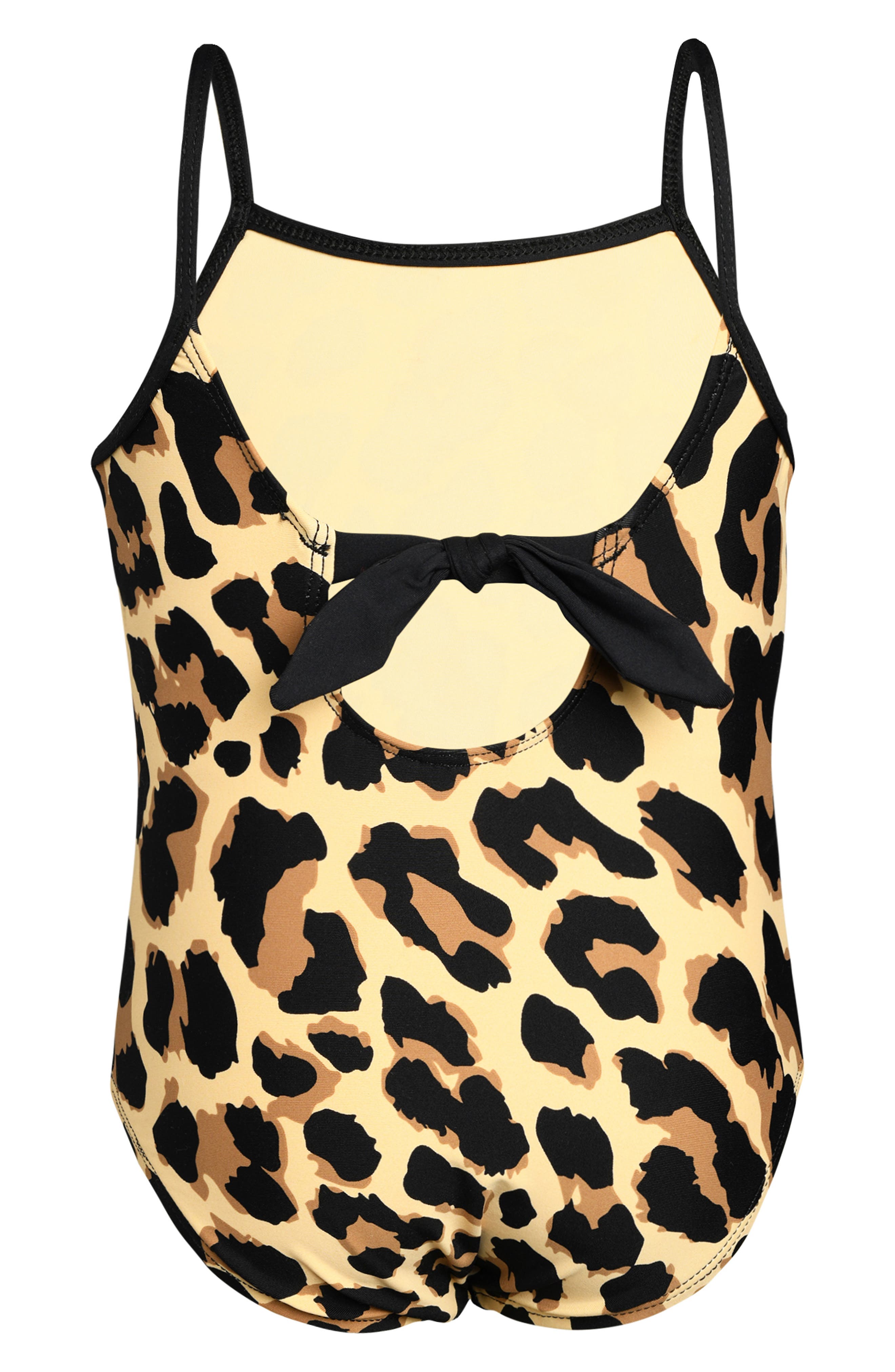 La Blanca Kids' Running Wild Leopard Print One-Piece Swimsuit