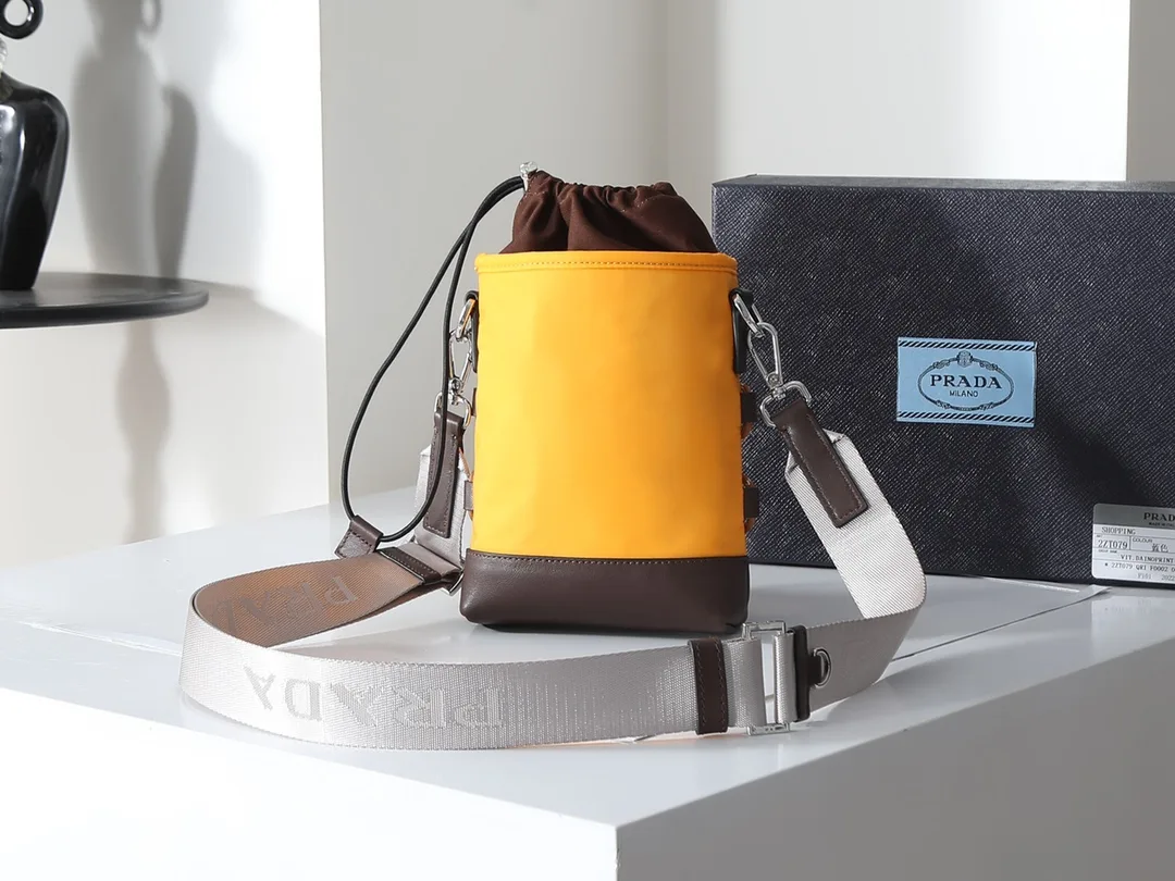 Prada Woven Leather Bucket Bag product photo from LabelPicks