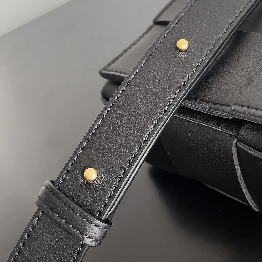 Bottega Veneta Cassette Black Grained Leather Shoulder Bag product photo from LabelPicks