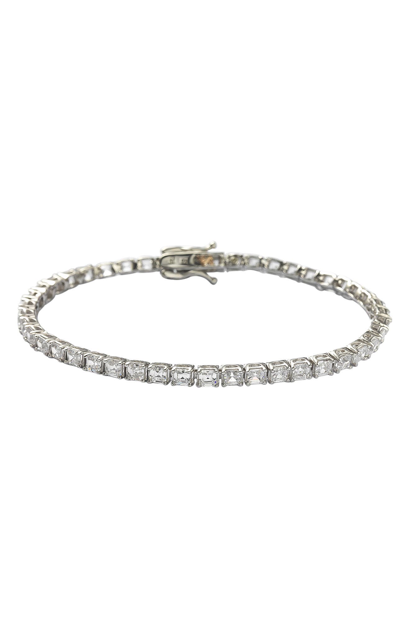 SUZY LEVIAN Sterling Silver CZ Tennis Bracelet