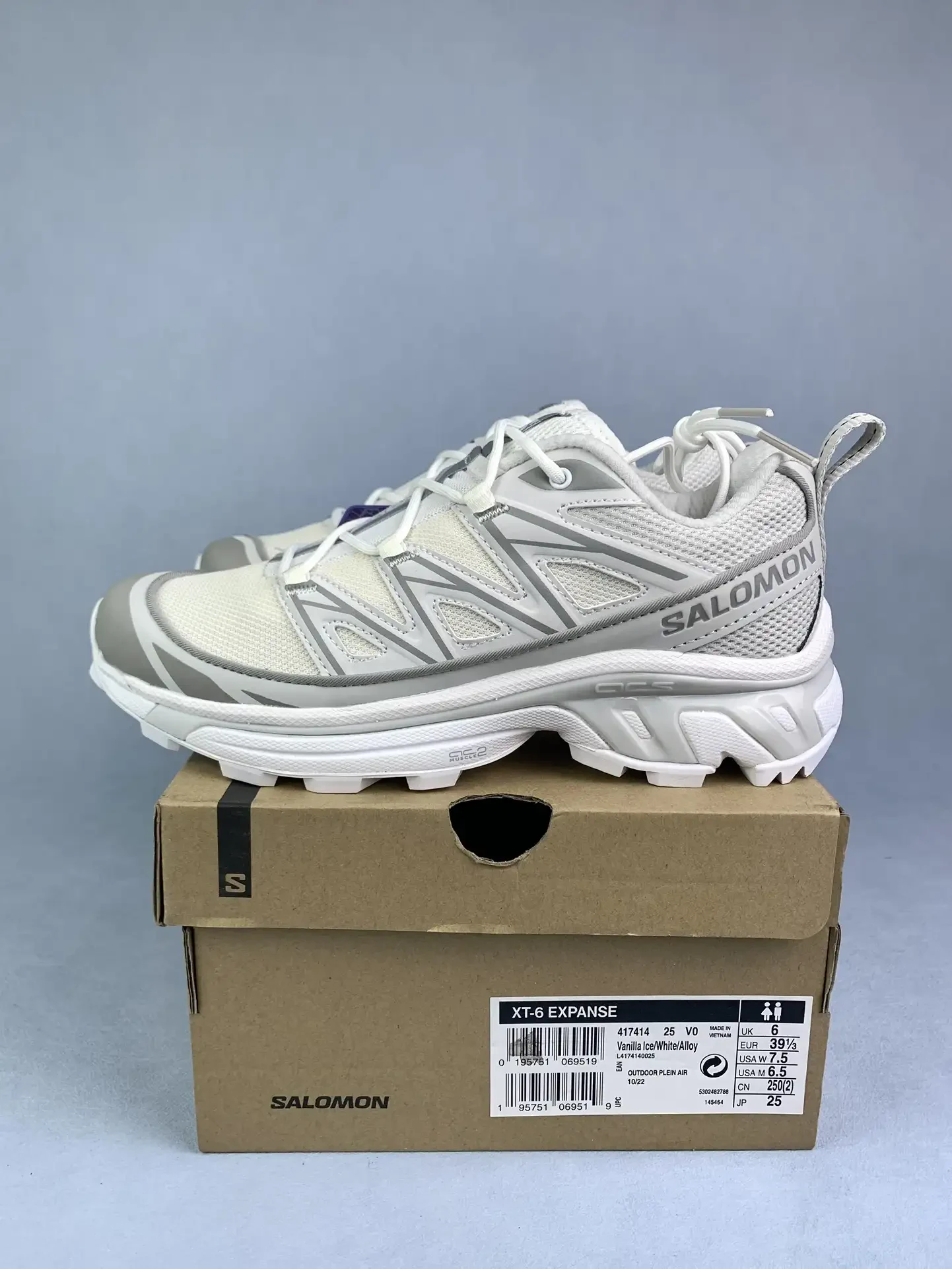 Salomon XT-6 Expanse “Vanilla Ice White Alloy” Shoes product photo from LabelPicks