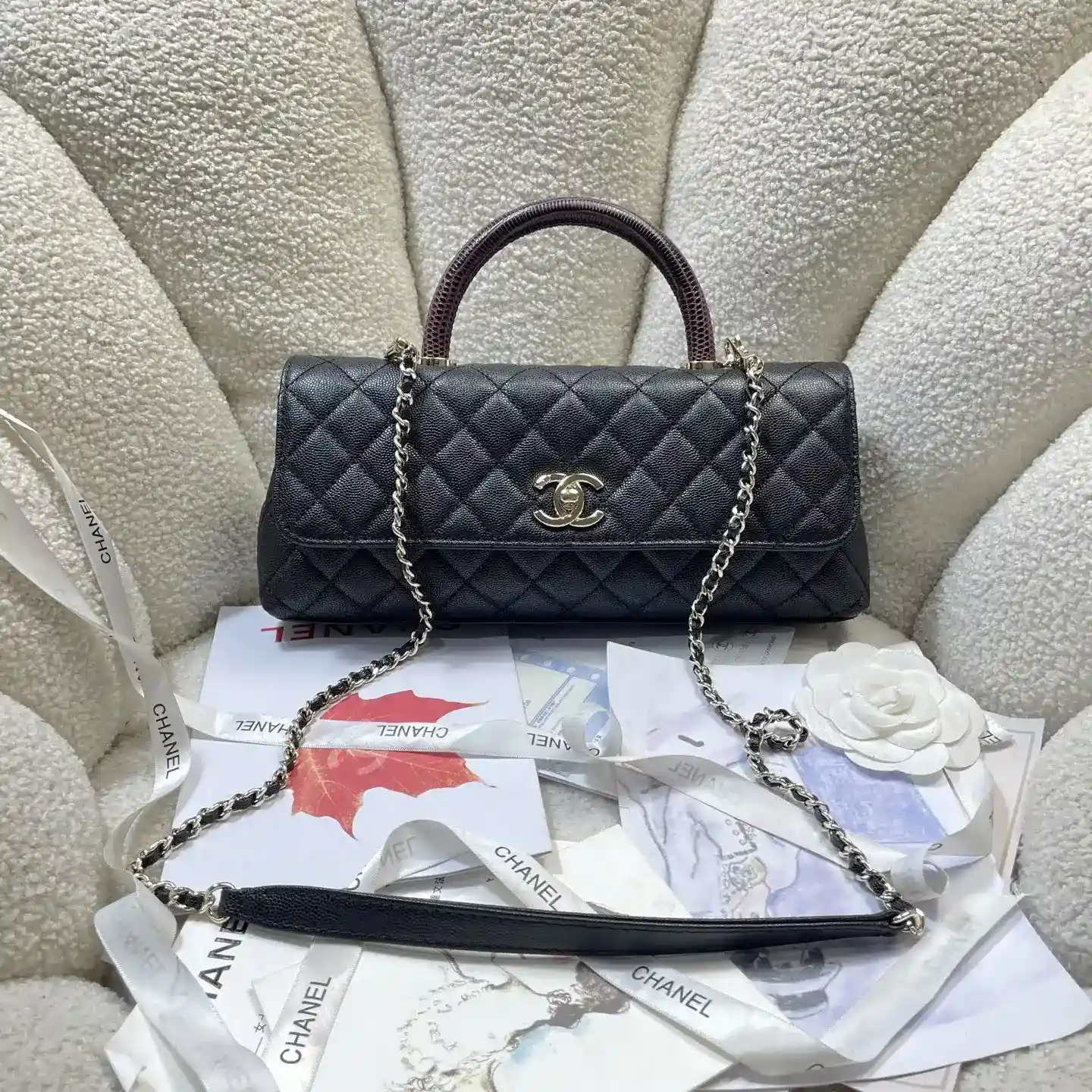 Chanel Coco Handle Black Calfskin Top Handle Bag product photo from LabelPicks