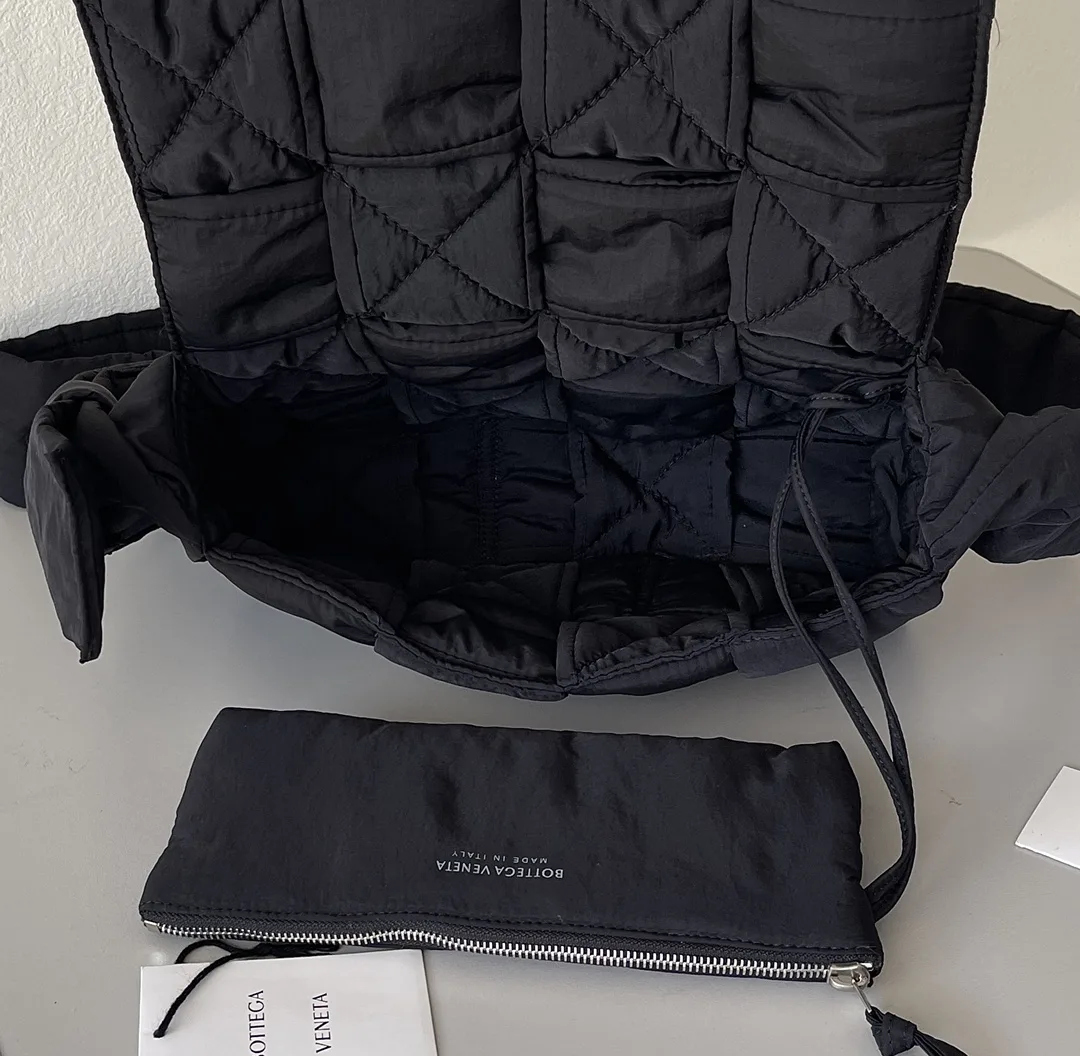 Bottega Veneta Cassette Green Nylon Crossbody Bag product photo from LabelPicks