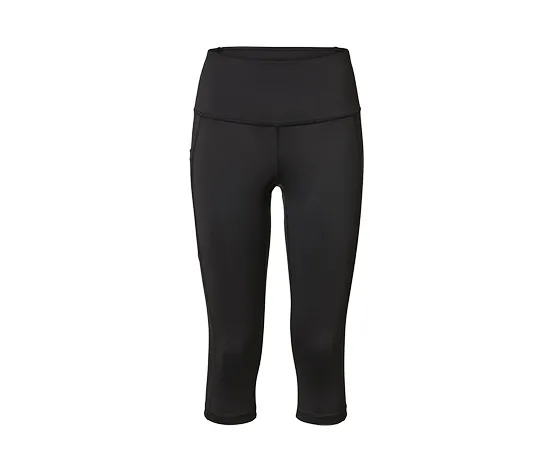 3/4-Sporttight, schwarz