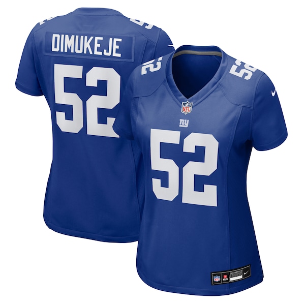 Victor Dimukeje New York Giants Nike Women's Team Game Jersey -  Royal