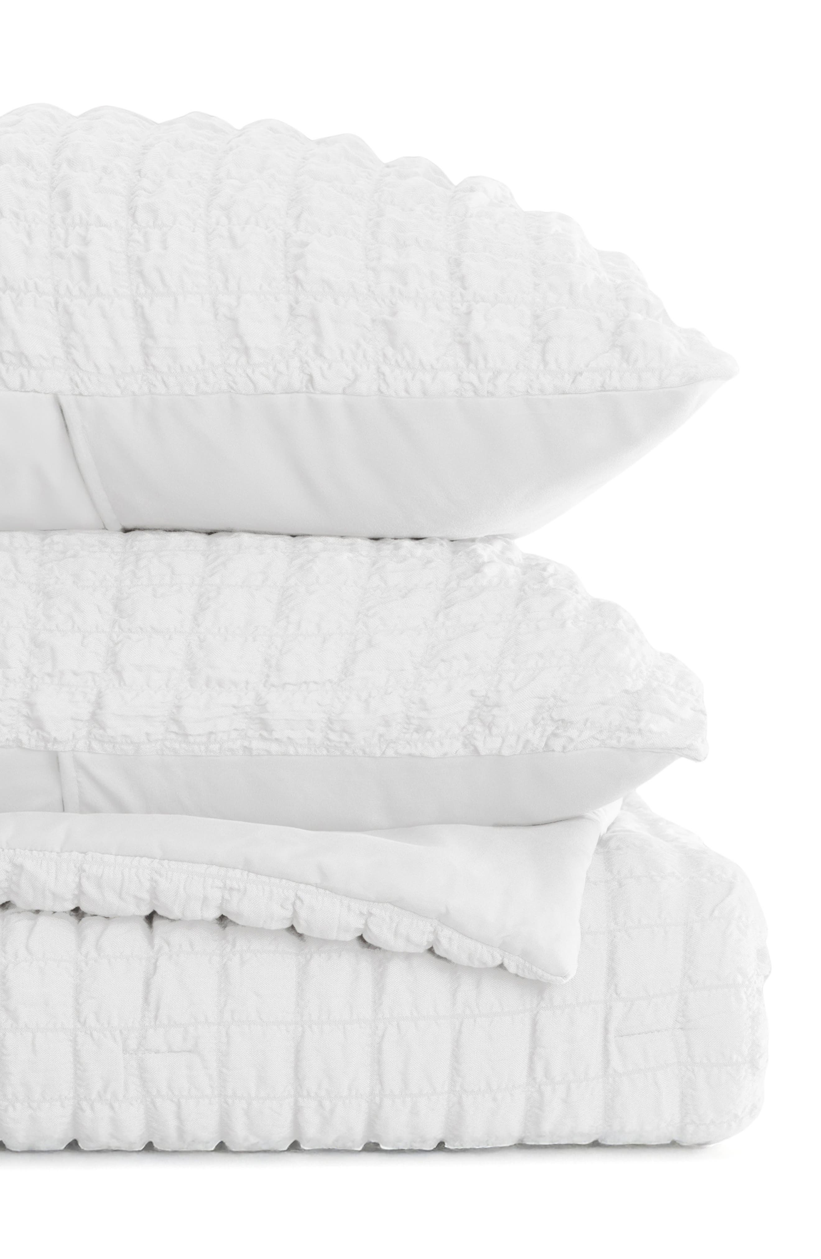 HOMESPUN Seersucker Textured 3-Piece Comforter Set