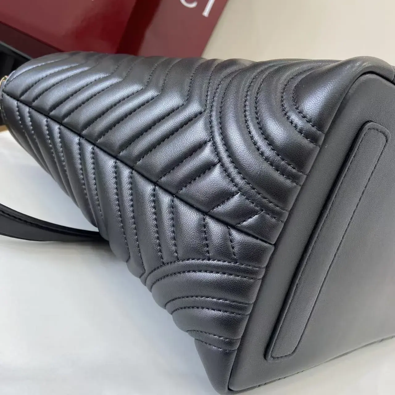 Gucci Marmont Black GG Supreme Canvas Tote Bag product photo from LabelPicks