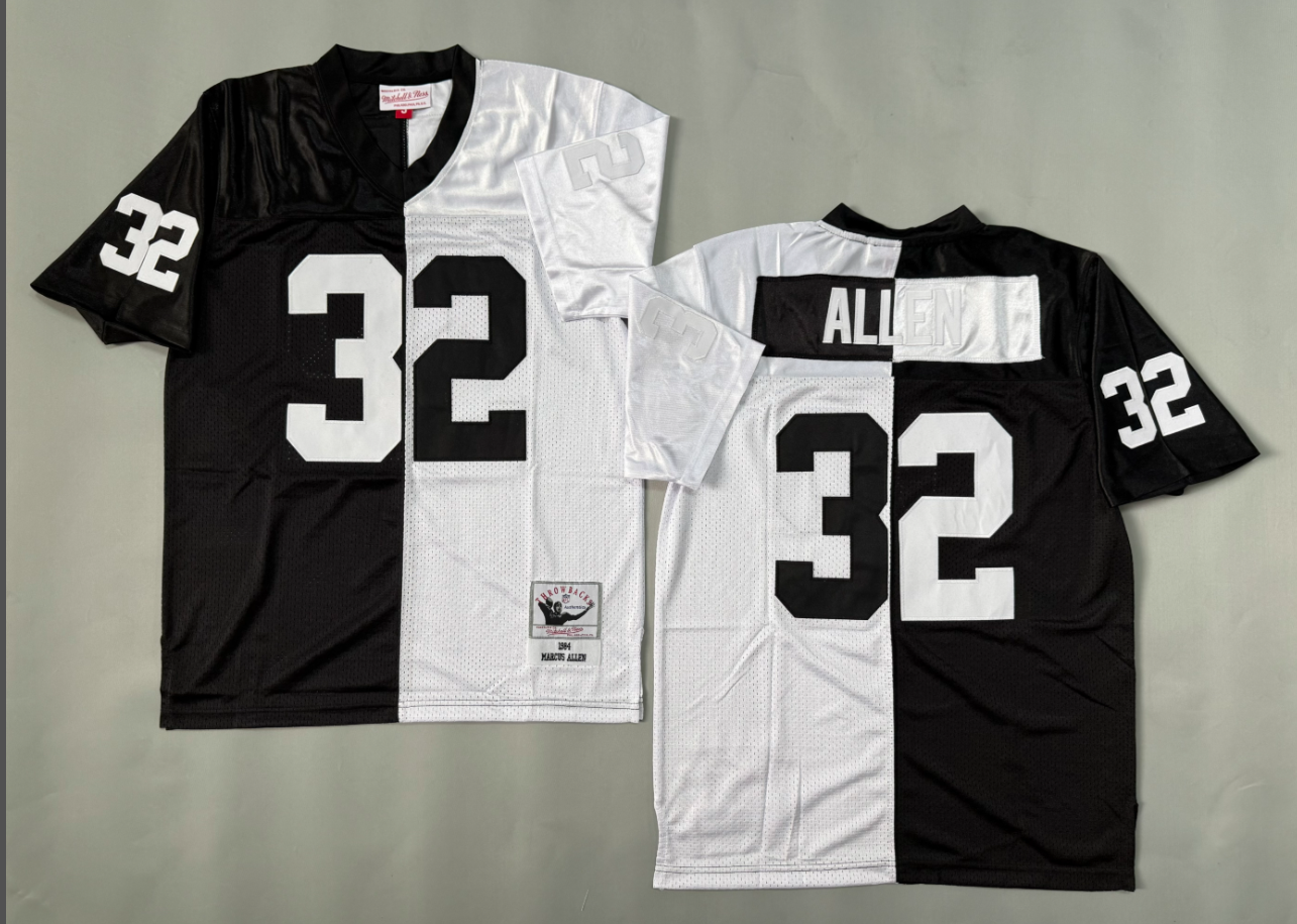 Marcus Allen Las Vegas Raiders Authentic Split Throwback Retired Player Jersey