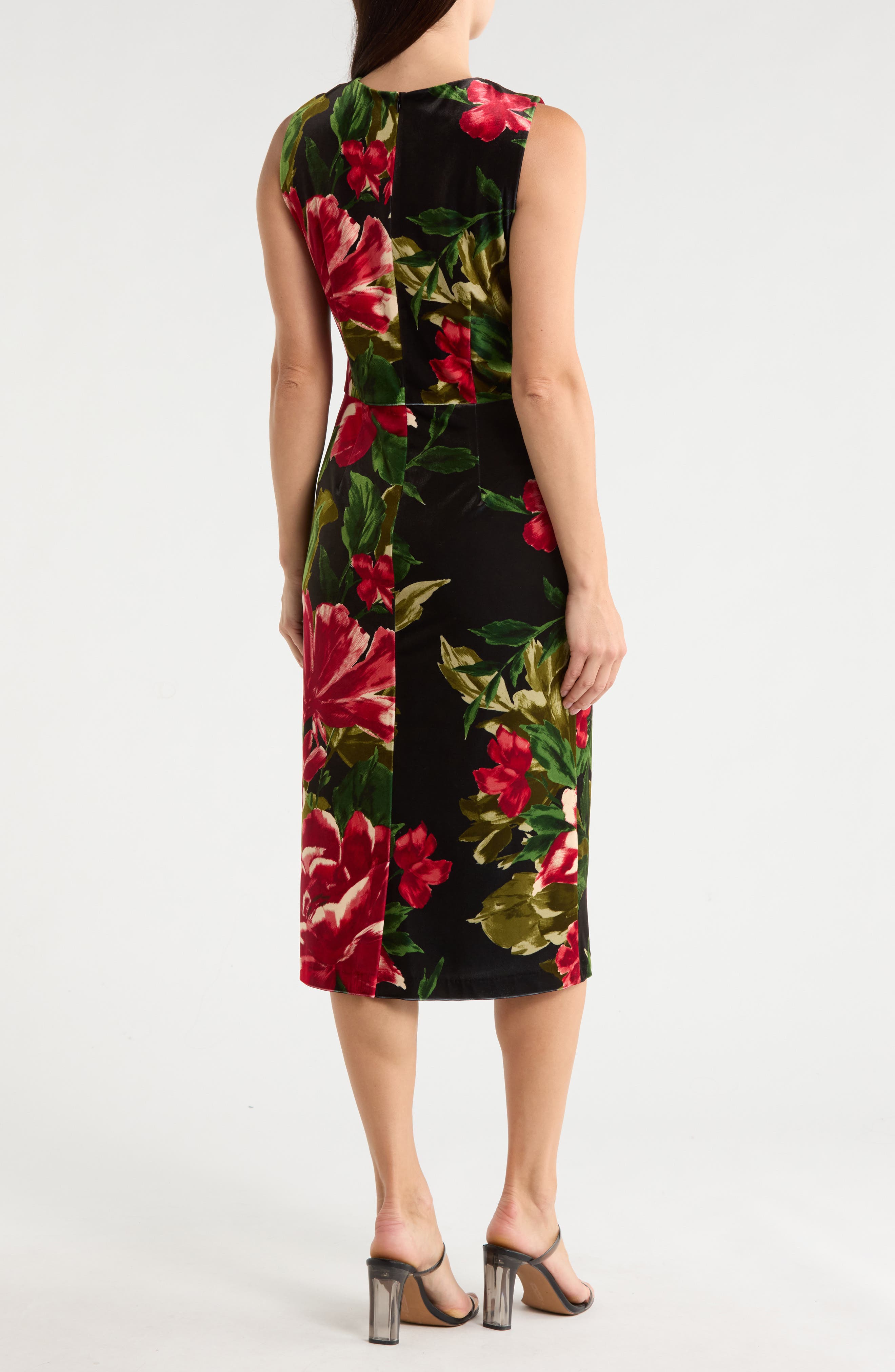 Julia Jordan Asymmetrical Neck Sheath Dress