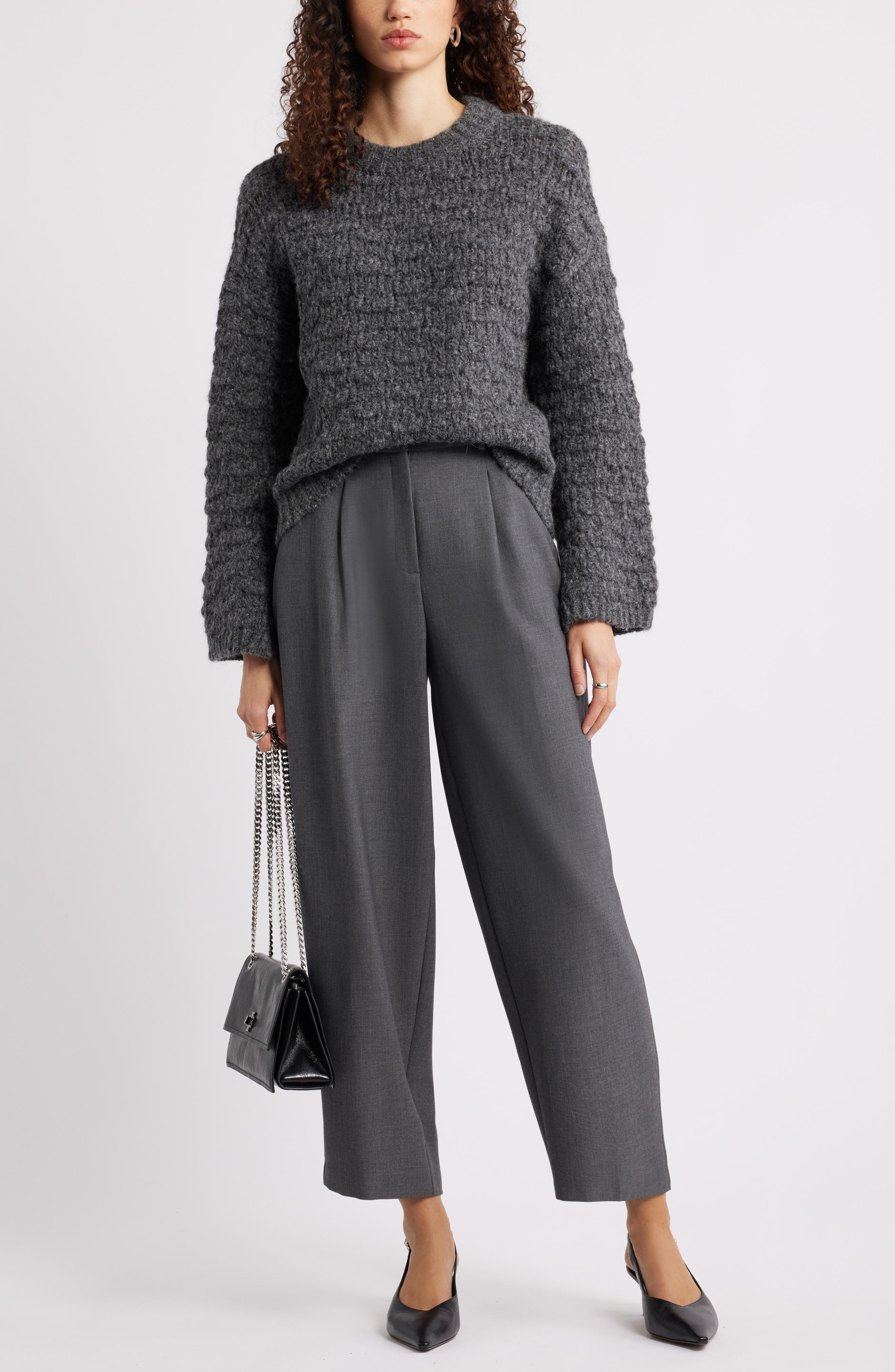 Nordstrom Open Stitch Crewneck Sweater