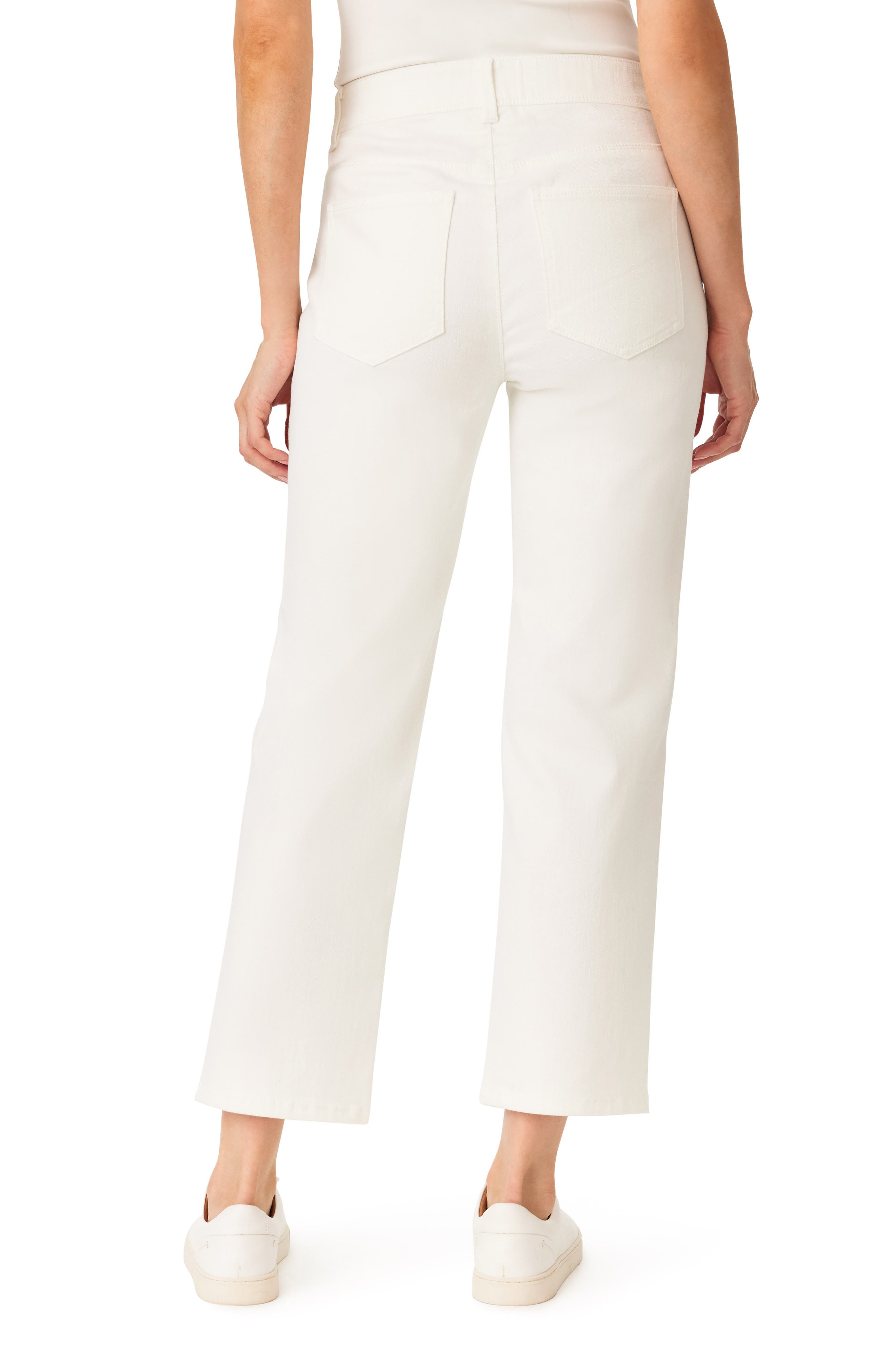 CURVE APPEAL Effortless 27-Inch High Rise Slim Straight Leg Jeans