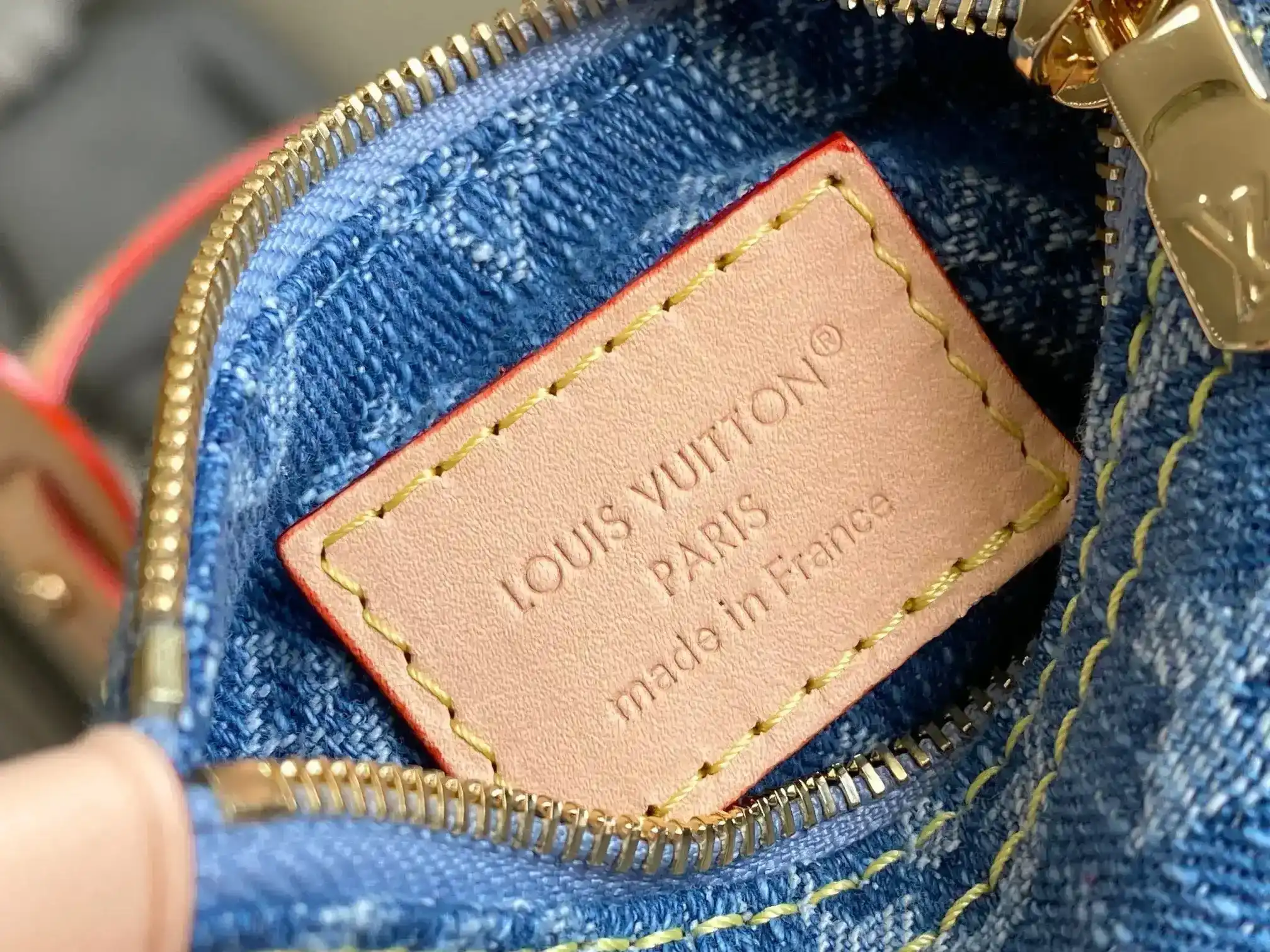 Louis Vuitton Blue Denim Bucket Bag product photo from LabelPicks