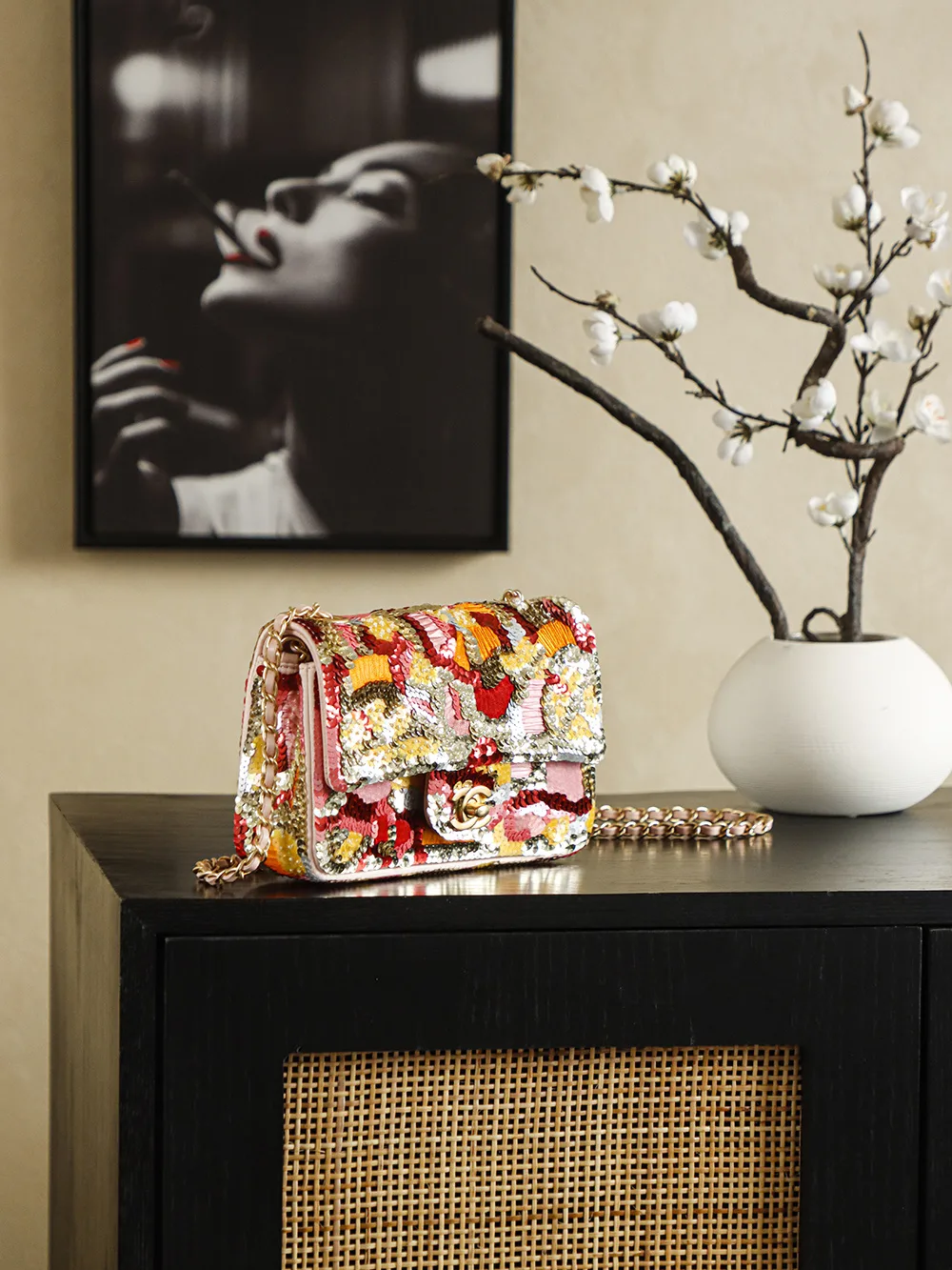 Chanel Classic Flap Satin Crossbody Bag product photo from LabelPicks