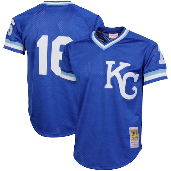 Bo Jackson Kansas City Royals Cooperstown Collection Big & Tall Mesh Batting Practice Jersey - Royal