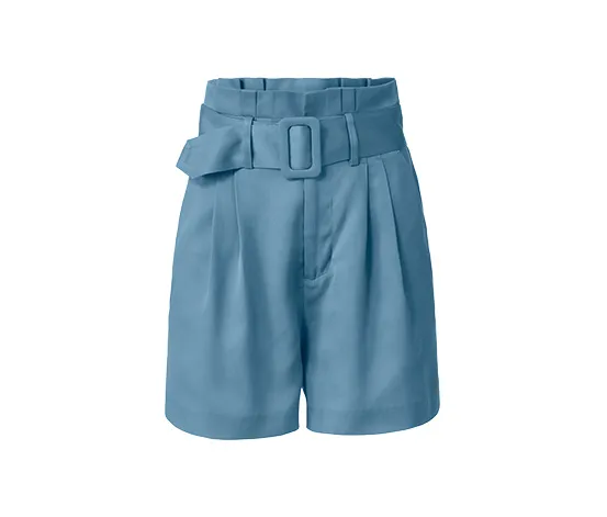 Paperbag-Shorts mit Gürtel