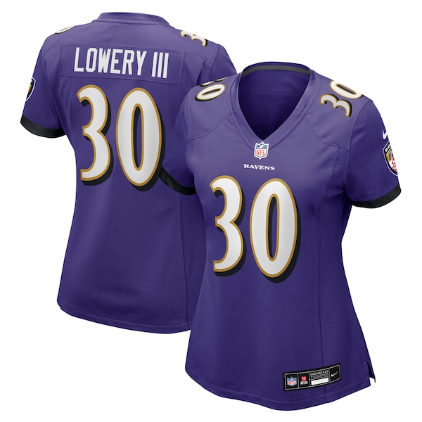 Reuben Lowery III Baltimore Ravens Nike Women's Team Game Jersey -  Purple