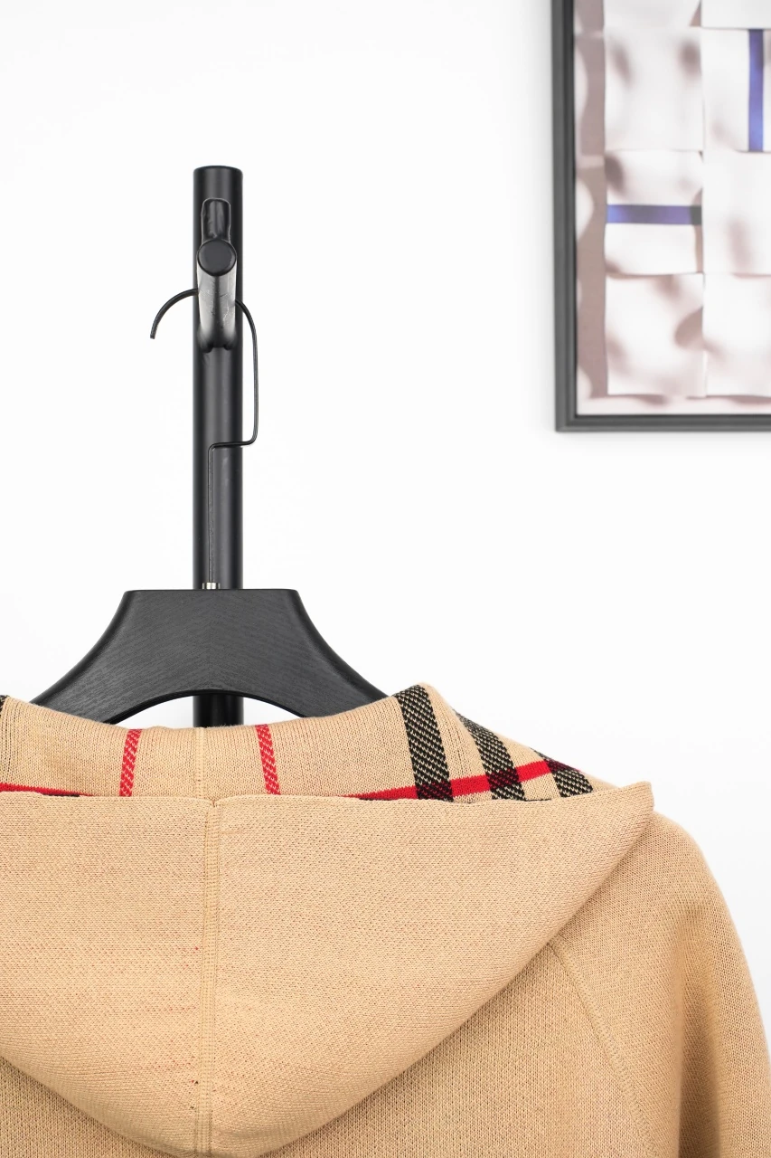 Burberry Beige Check Equestrian Knight Reversible Hooded Jacket product photo from LabelPicks