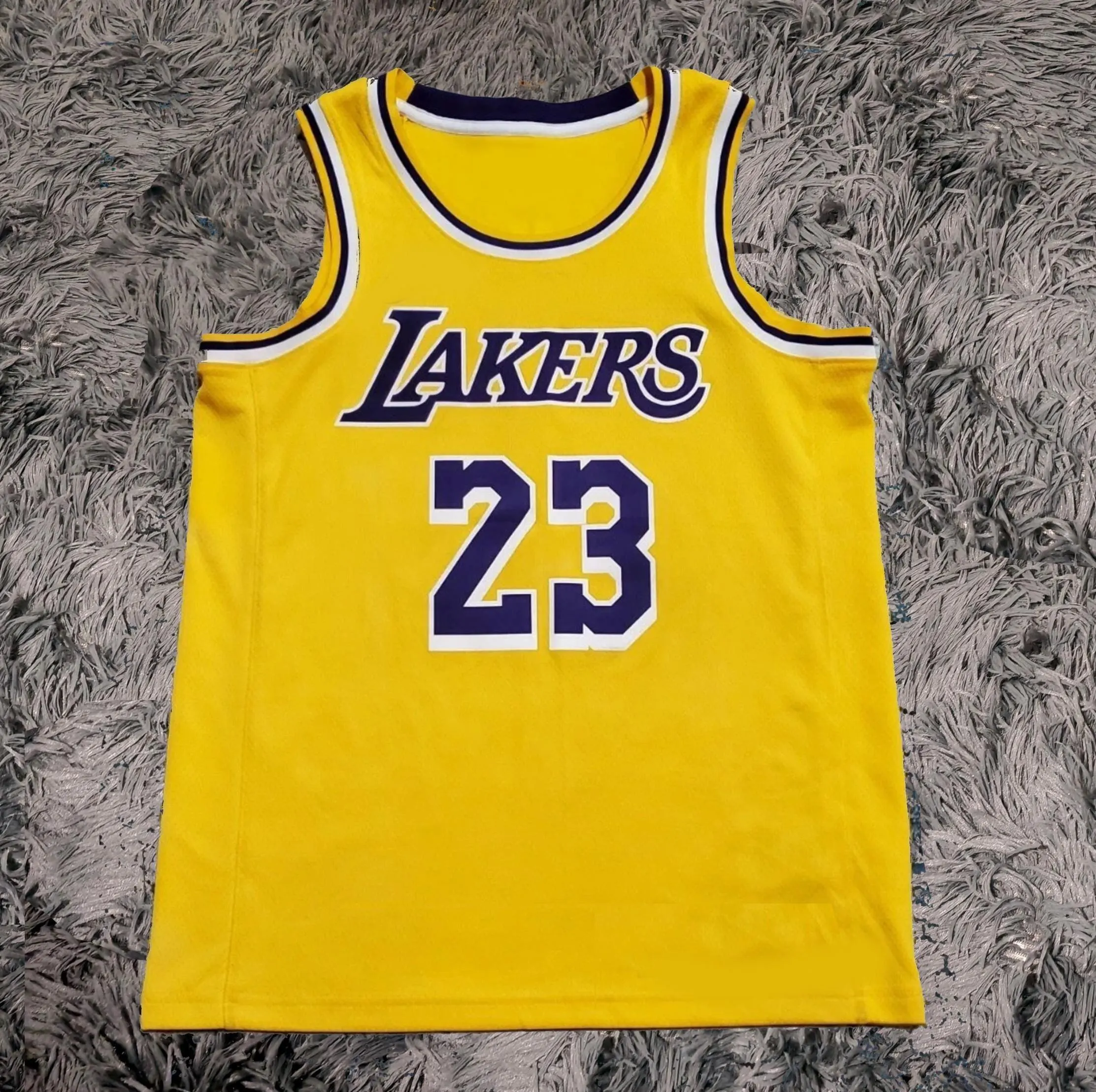 Lebron James SIGNED Signature LA Lakers Yellow Home Shirt/Jersey - COA 24/25