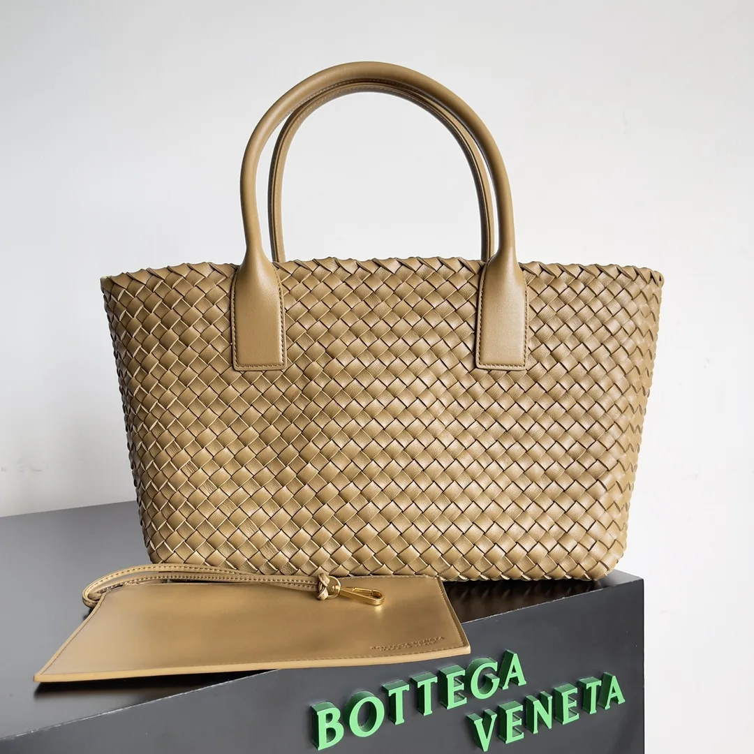 Bottega Veneta Intrecciato Woven Leather Cabat Tote Bag product photo from LabelPicks