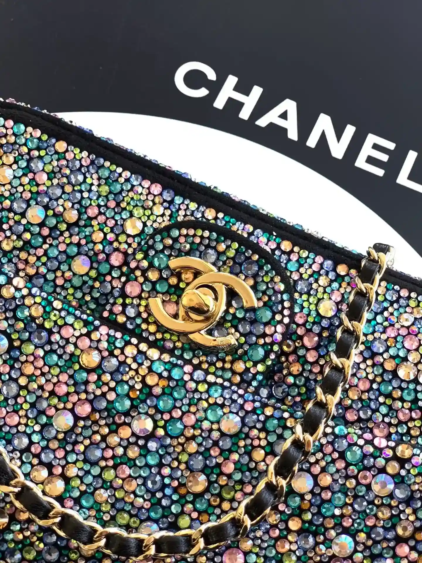 Chanel Black Classic Flap Crystal Shoulder Bag product photo from LabelPicks