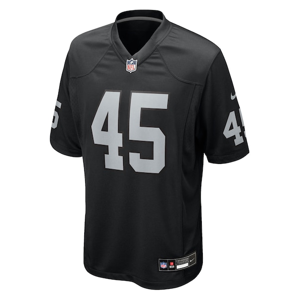 Devin White Las Vegas Raiders Nike Team Game Jersey -  Black
