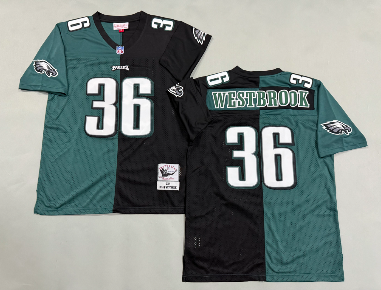 Brian Westbrook Philadelphia Eagles Authentic Split Throwback Retired Player Jersey