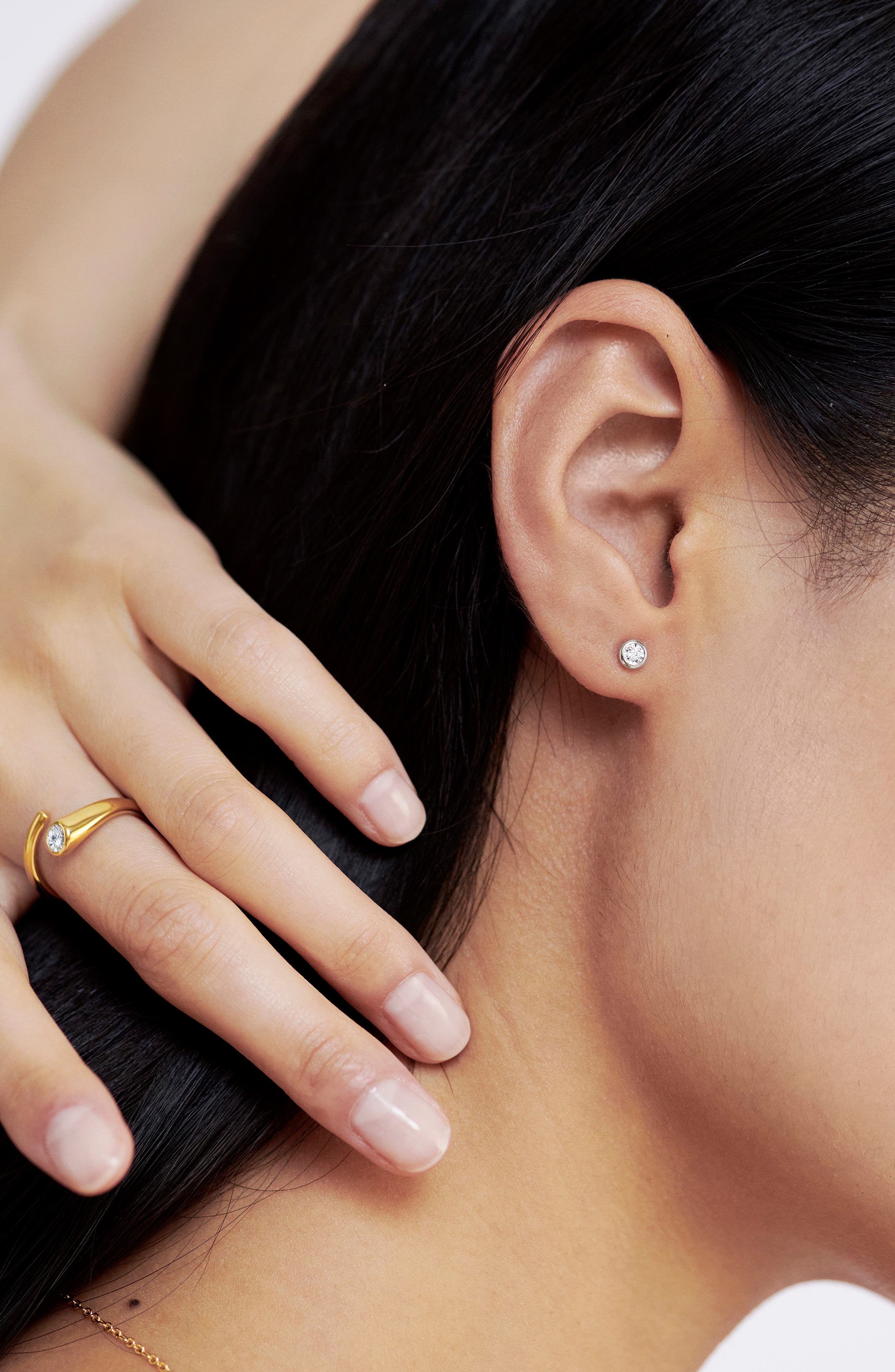Monica Vinader Essential Lab-Grown Diamond Solitaire Stud Earrings