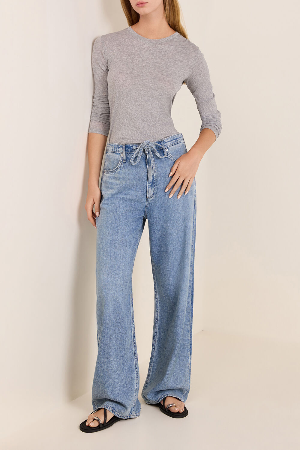 RAG & BONE מכנסי ג'ינס בגזרה משוחררת
