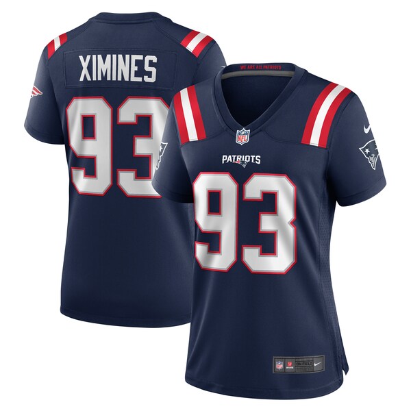 Oshane Ximines New England Patriots Nike Women's  Game Jersey -  Navy