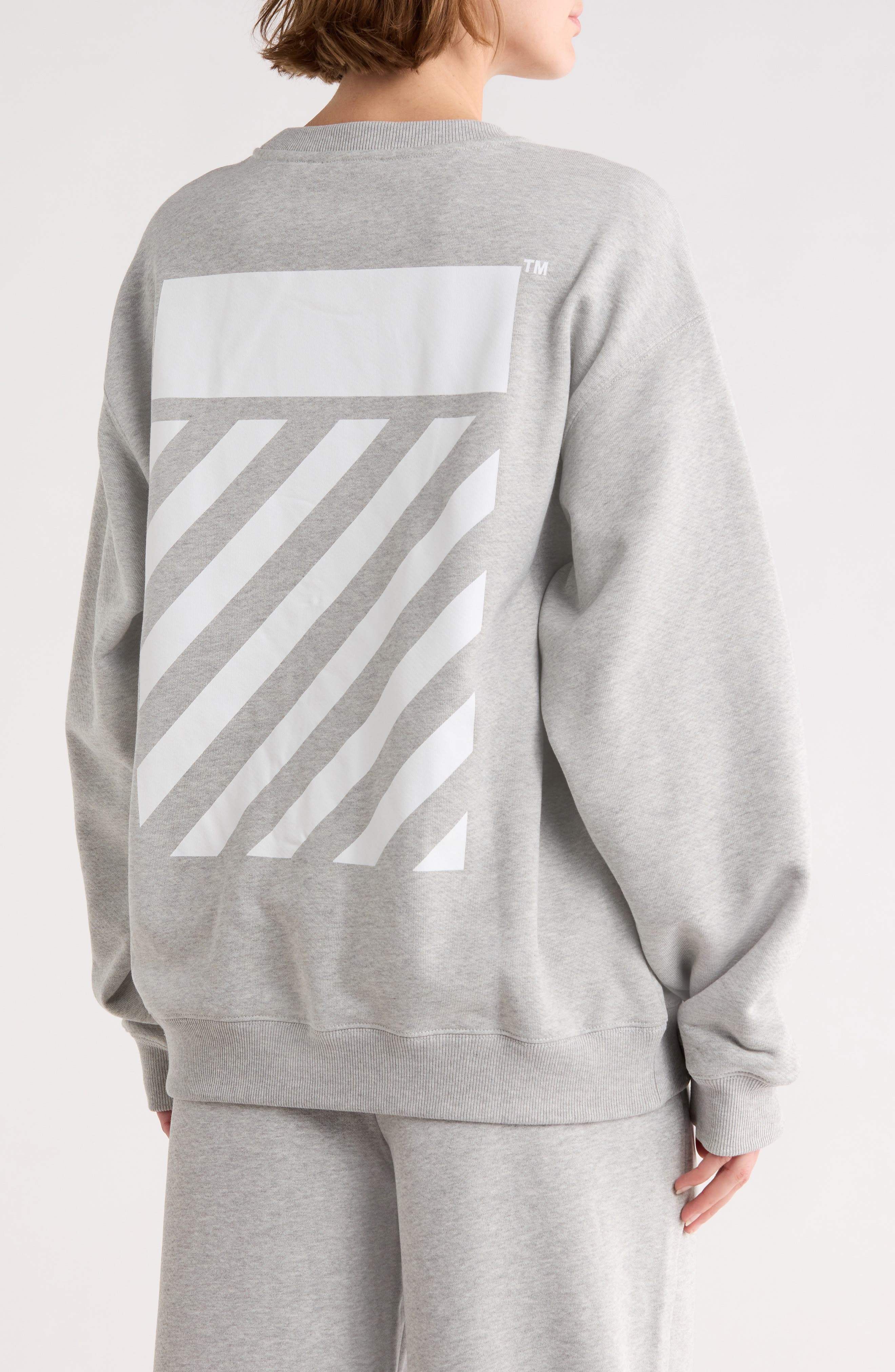 Off-White Embroidered Crewneck Sweatshirt