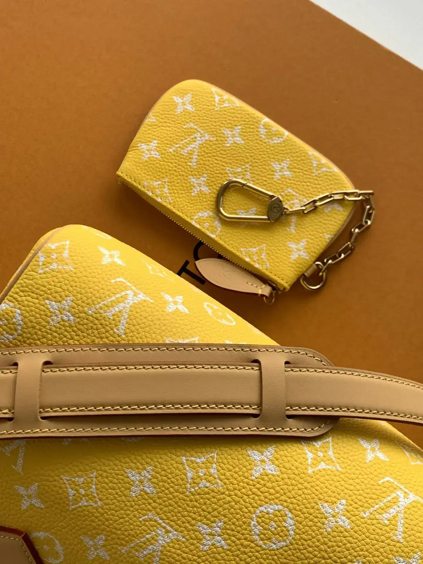 Louis Vuitton Yellow Calfskin Top Handle Bag product photo from LabelPicks